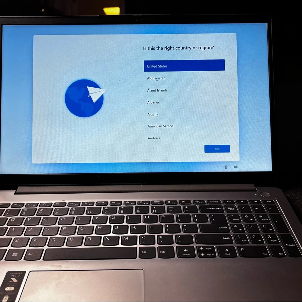 Lenovo sleek laptop